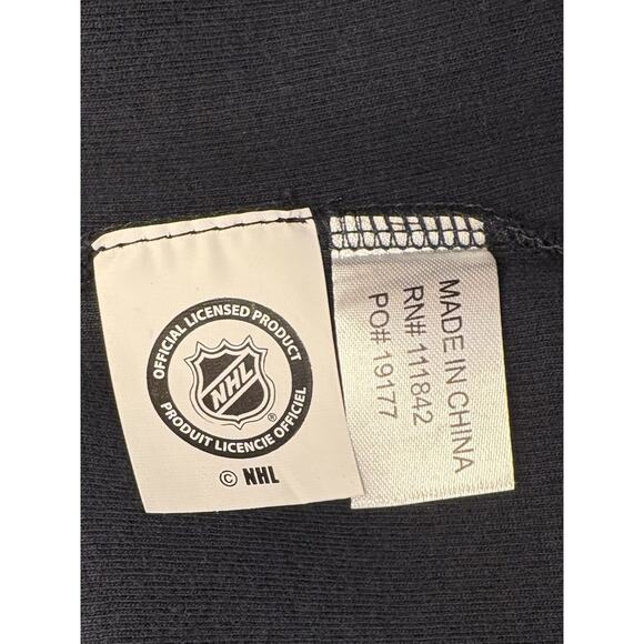 Pittsburgh Penguins Hockey Men’s Black Ribbed Mock Neck Quarter Zip Size Large - Picture 6 of 6